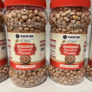 The Doctor’s Menu All Natural  Traditional Style Roasted Peanuts Net Wt. 16 oz (1 lbs) 454 g (Box of 6)