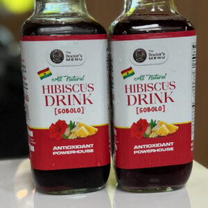 The Doctor’s Menu All Natural Hibiscus Drink (Sobolo) – 16fl oz glass