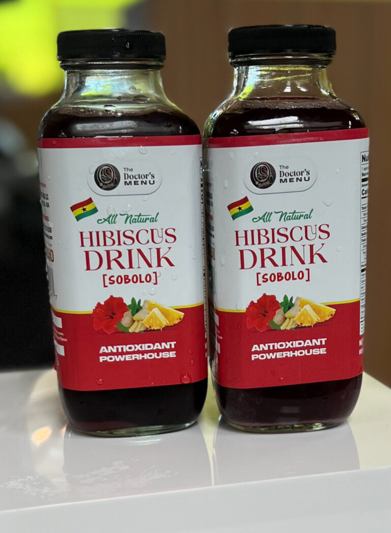The Doctor’s Menu All Natural Hibiscus Drink (Sobolo) – 8fl oz glass